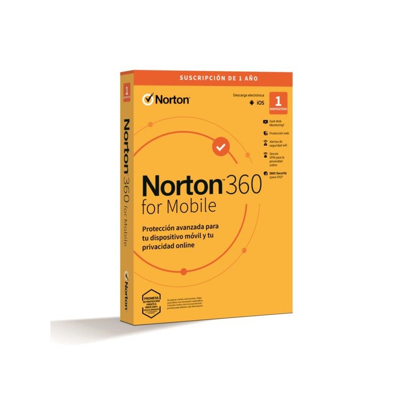 Norton 360 Mobile Antivirus - 1 Usuario - 1 Dispositivos - 1 Año
