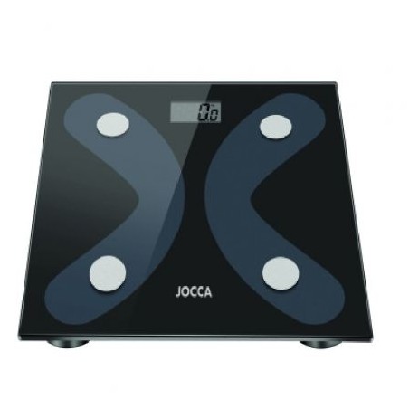 Jocca Bascula de Baño Bluetooth 4.0 - Pantalla LCD - Peso Max. 180kg - Funciona con iOS y Android