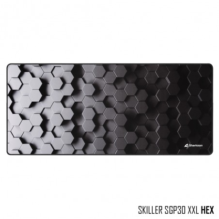 Sharkoon Skiller SGP30 Hex Alfombrilla Gaming XXL - Antideslizante - Tamaño 900x400x2