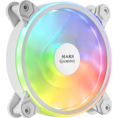 Mars Gaming Ventilador 120mm - Iluminacion ARGB Dual - Velocidad Max. 1100rpm