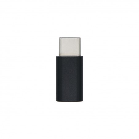 Aisens Mini Adaptador USB-C USB 2.0  - Tipo Micro-B/H-USB-C/M - Color Negro