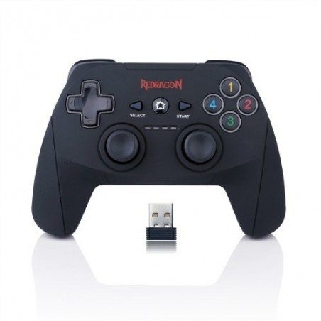Redragon Harrow G808 Mando/Gamepad Inalambrico Compatible con PC y PS3 - 12 Botones - Cable de Carga USB 2.0