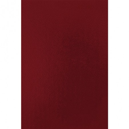 Fellowes Pack de 50 Portadas de Carton Simil Piel A4 - 750 gr - Color Rojo