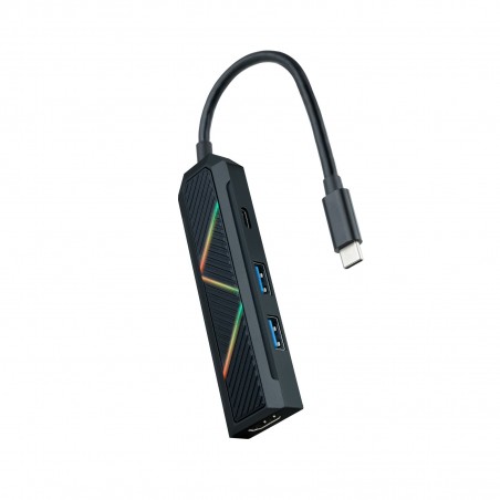 Nanocable 4 en 1 Hub USB-C 3.0 con 2x USB-A 3.0