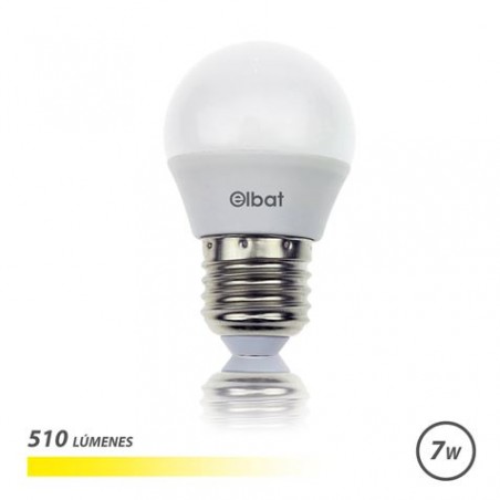 Elbat Bombilla LED G45 7W E27 510lm - 3000K Luz Calida