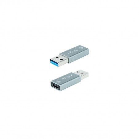 Nanocable Adaptador USB-A 3.1 Gen 2 Macho a USB-C Hembra - Transferencia de Datos de hasta 10 Gbps - Funcion OTG